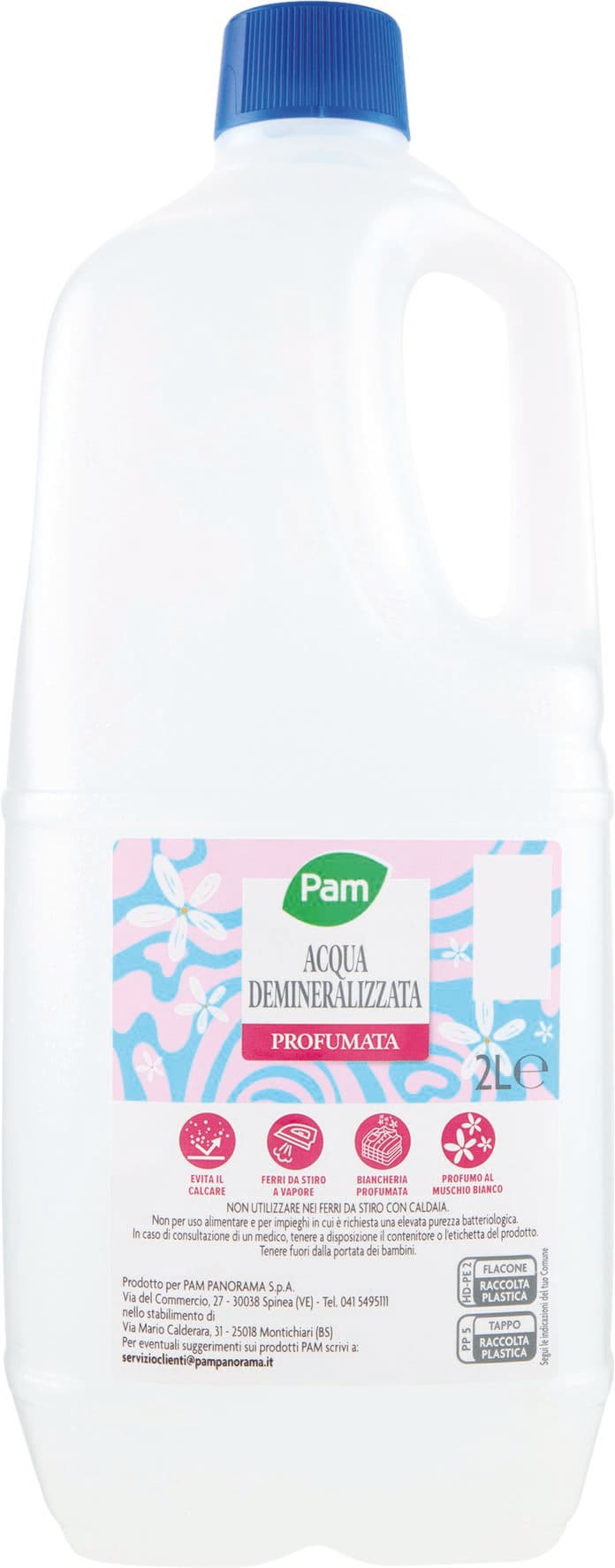 PAM PANORAMA Acqua demineralizzata profumata al muschio bianco 2 litri – immagine 2