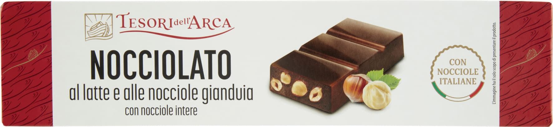TESORI DELL'ARCA Nocciolato al latte e alle nocciole gianduia 250 g – immagine 2