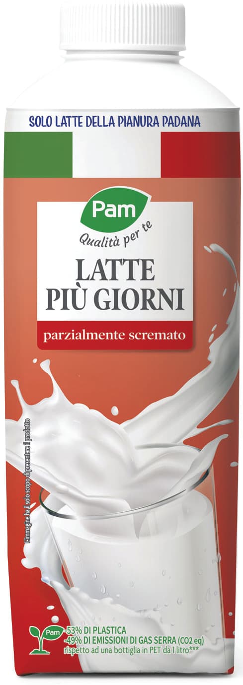 Latte microfiltrato parzialmente scremato PAM 1 l – immagine 2