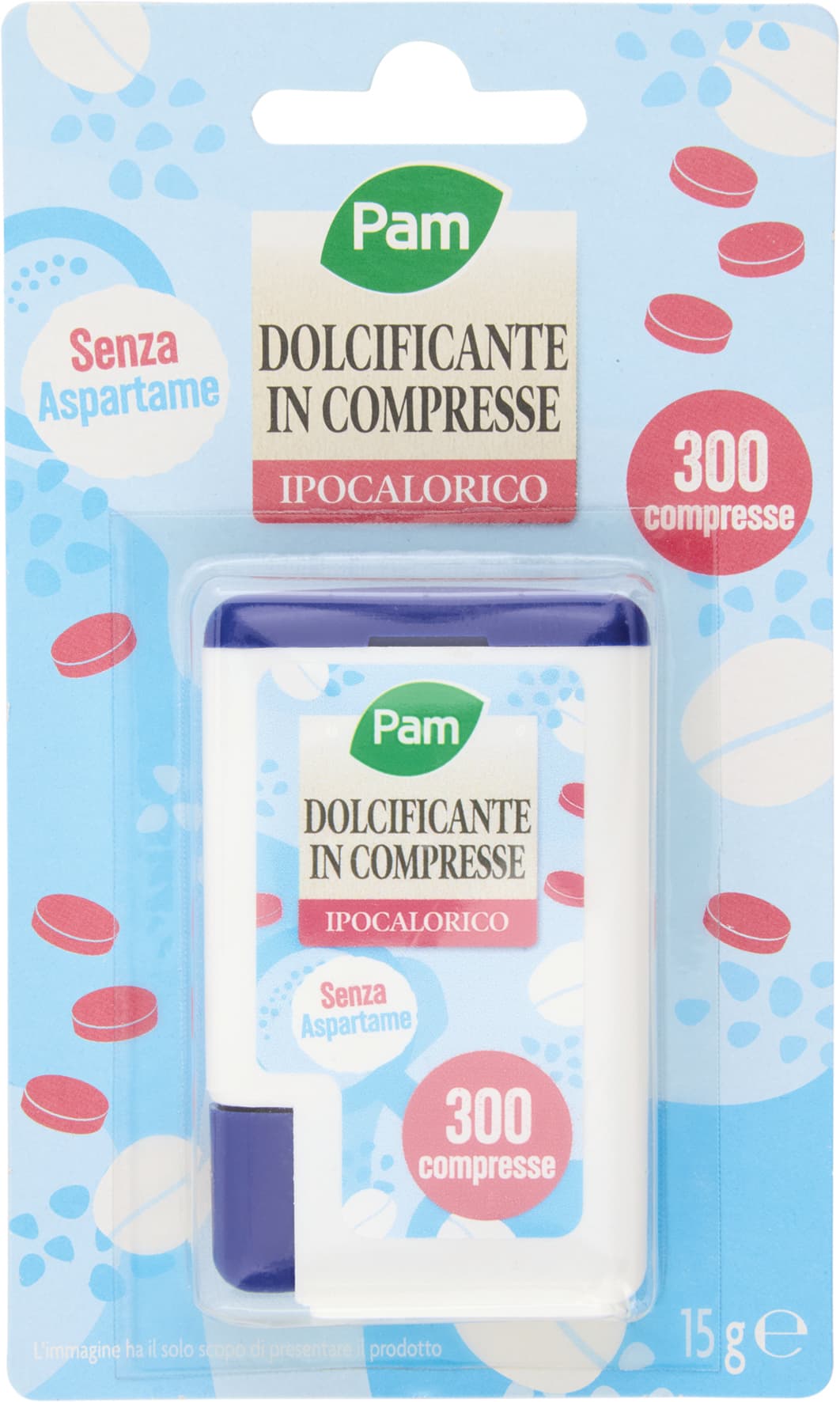 PAM PANORAMA Dolcificante in compresse ipocalorico 15g (50mg x 300) – immagine 2