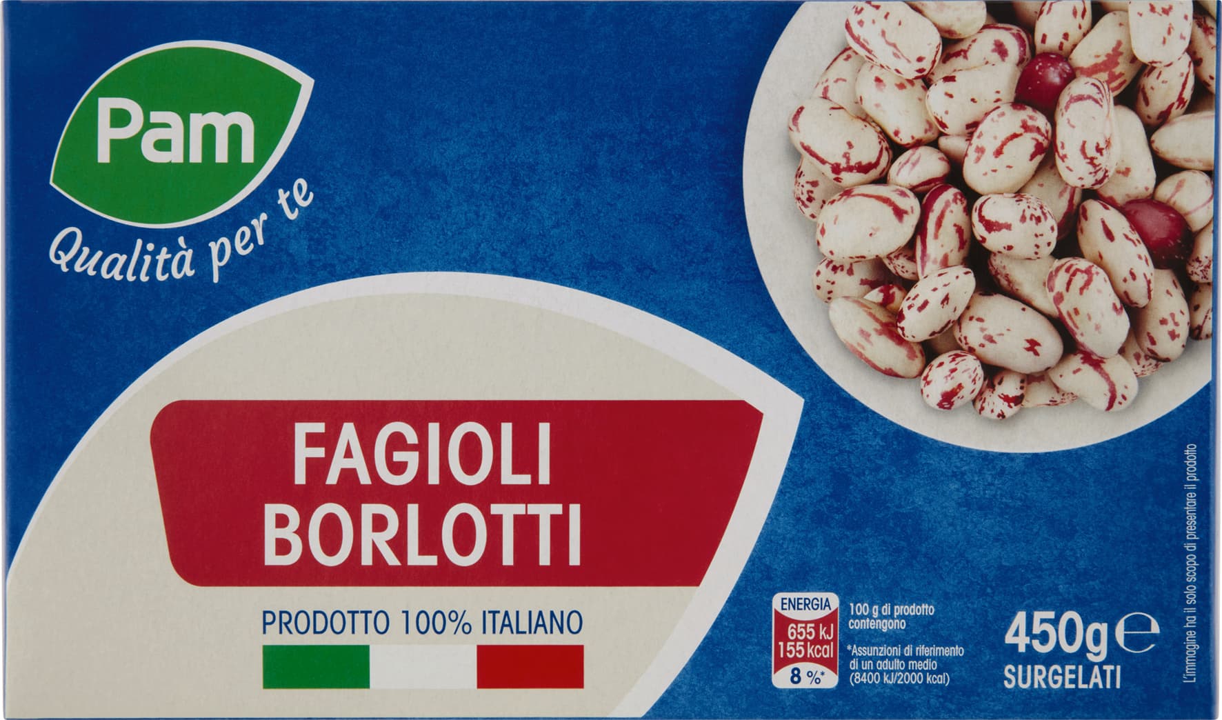 PAM PANORAMA Fagioli Borlotti surgelati 450 g – immagine 2