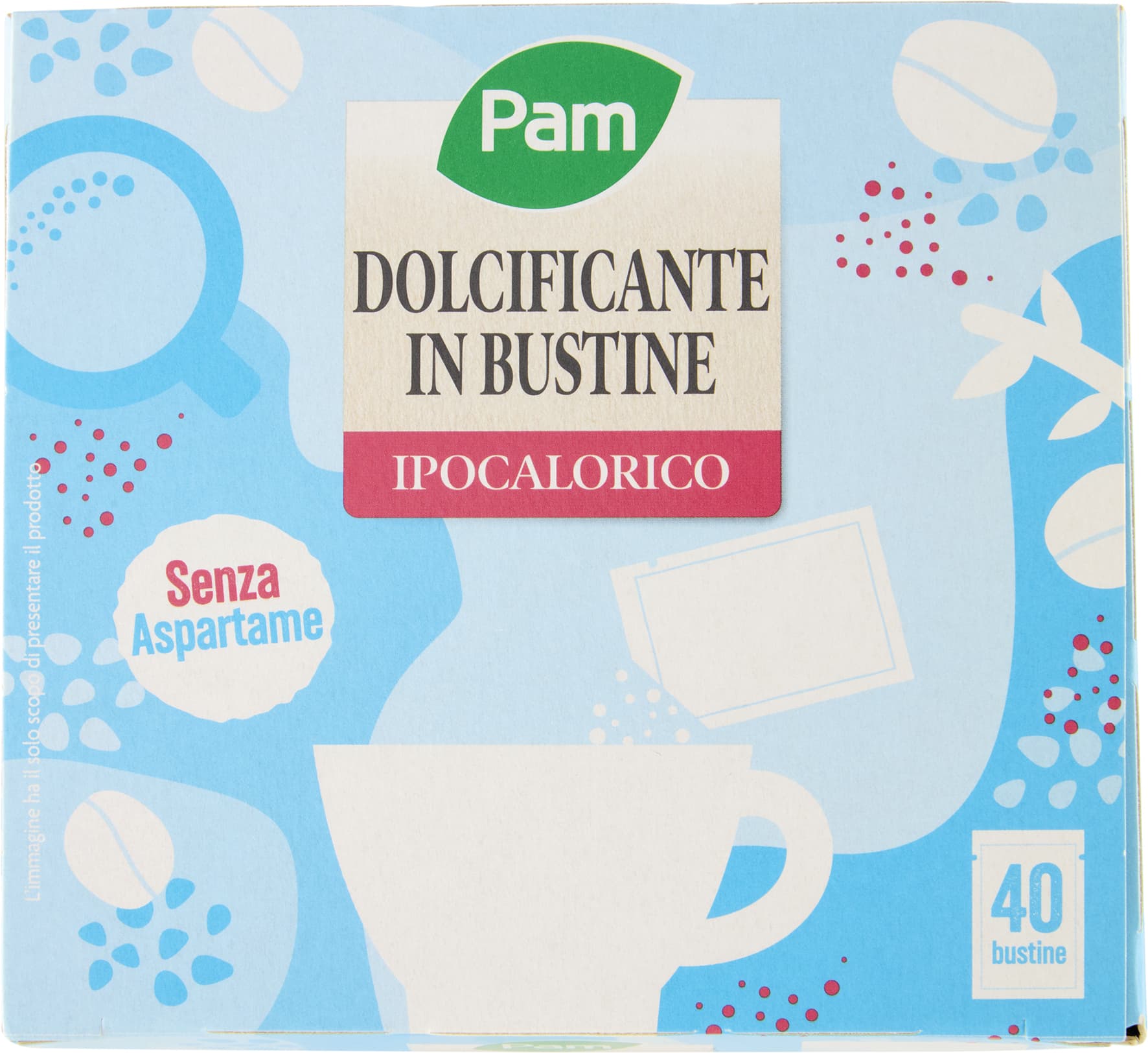 PAM Dolcificante in Bustine Ipocalorico 40 x 1 g – immagine 2