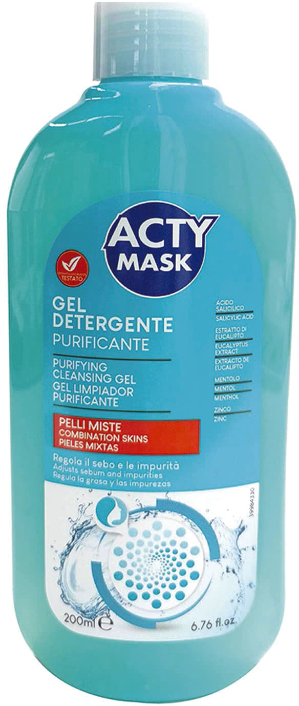 Gel detergente purificante quotidiano acty mask 200ml – immagine 2