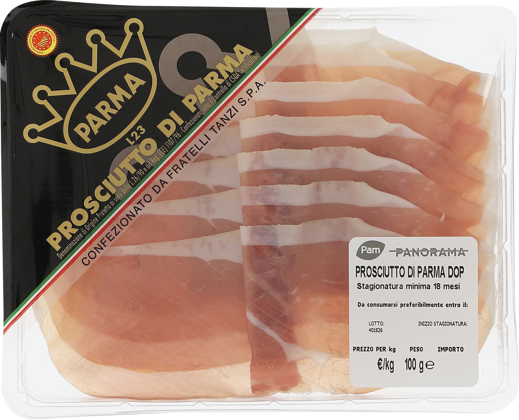 PAM PANORAMA Prosciutto di Parma DOP 100 g – immagine 2