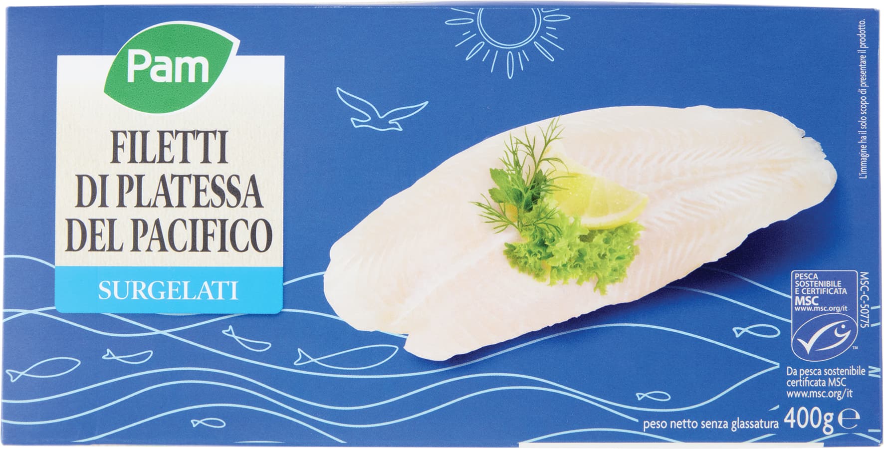 PAM Filetti di Platessa del Pacifico Surgelati 250 g – immagine 2