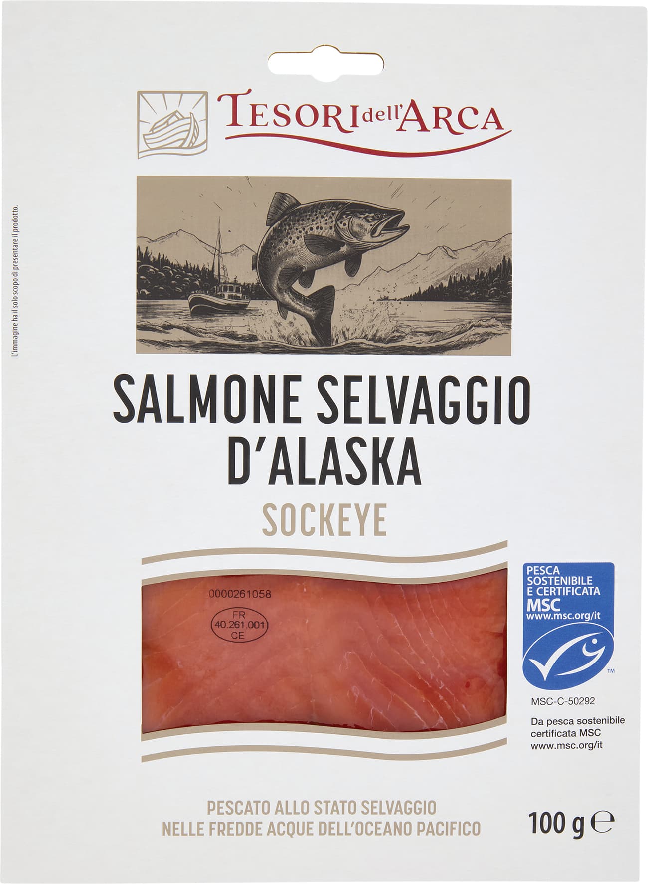TESORI DELL'ARCA Salmone Selvaggio d'Alaska Sockeye 100 g – immagine 2