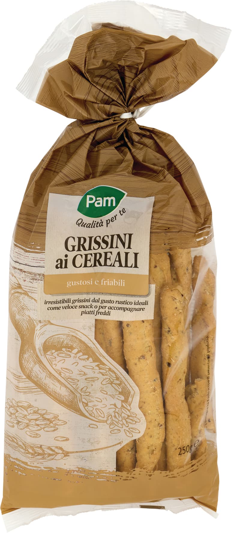 PAM Qualità per te Grissini ai Cereali 250 g – immagine 2