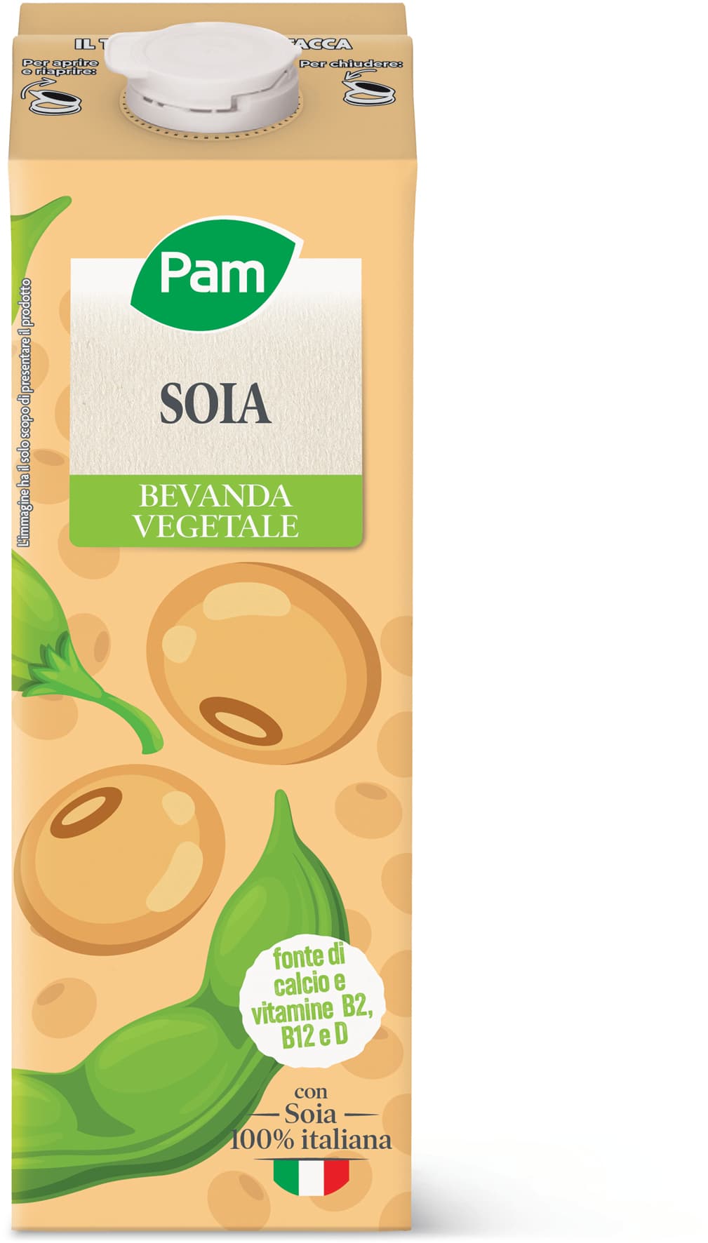 PAM Soia Bevanda Vegetale 1 L – immagine 2