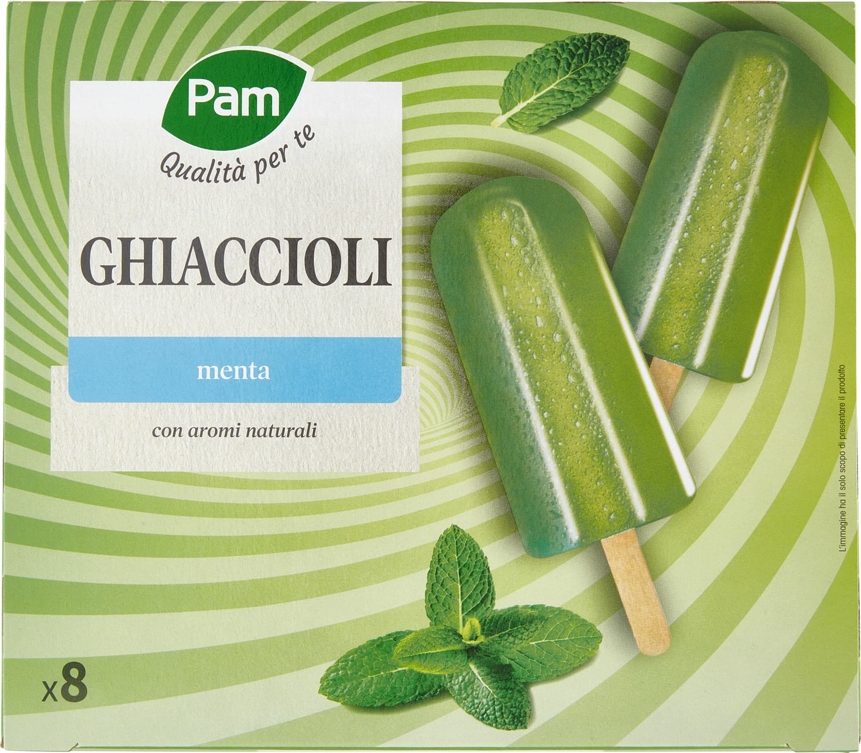 PAM Qualità per te Ghiaccioli menta 8 x 70 g – immagine 2