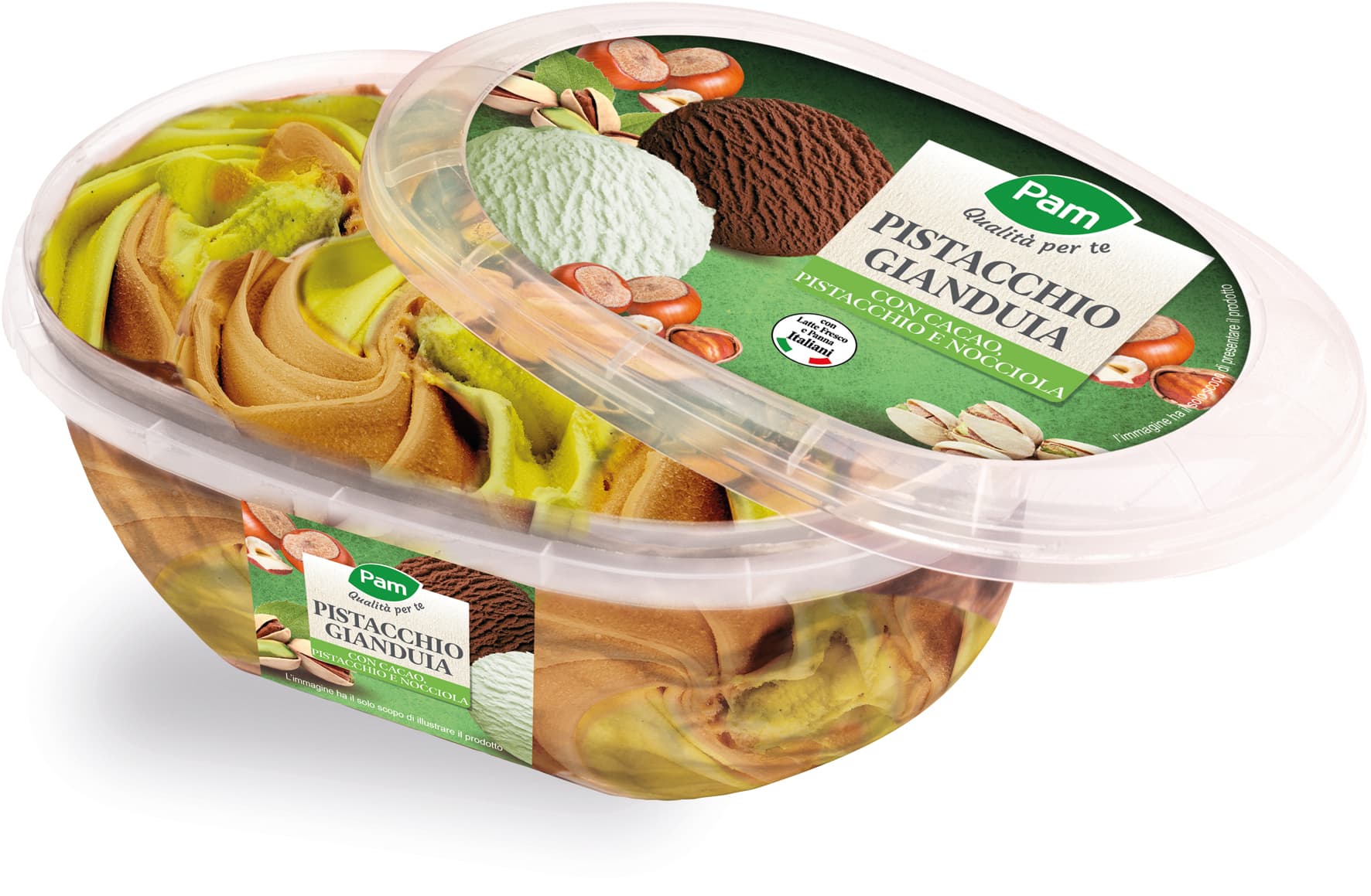 PAM gelato pistacchio gianduia – immagine 2