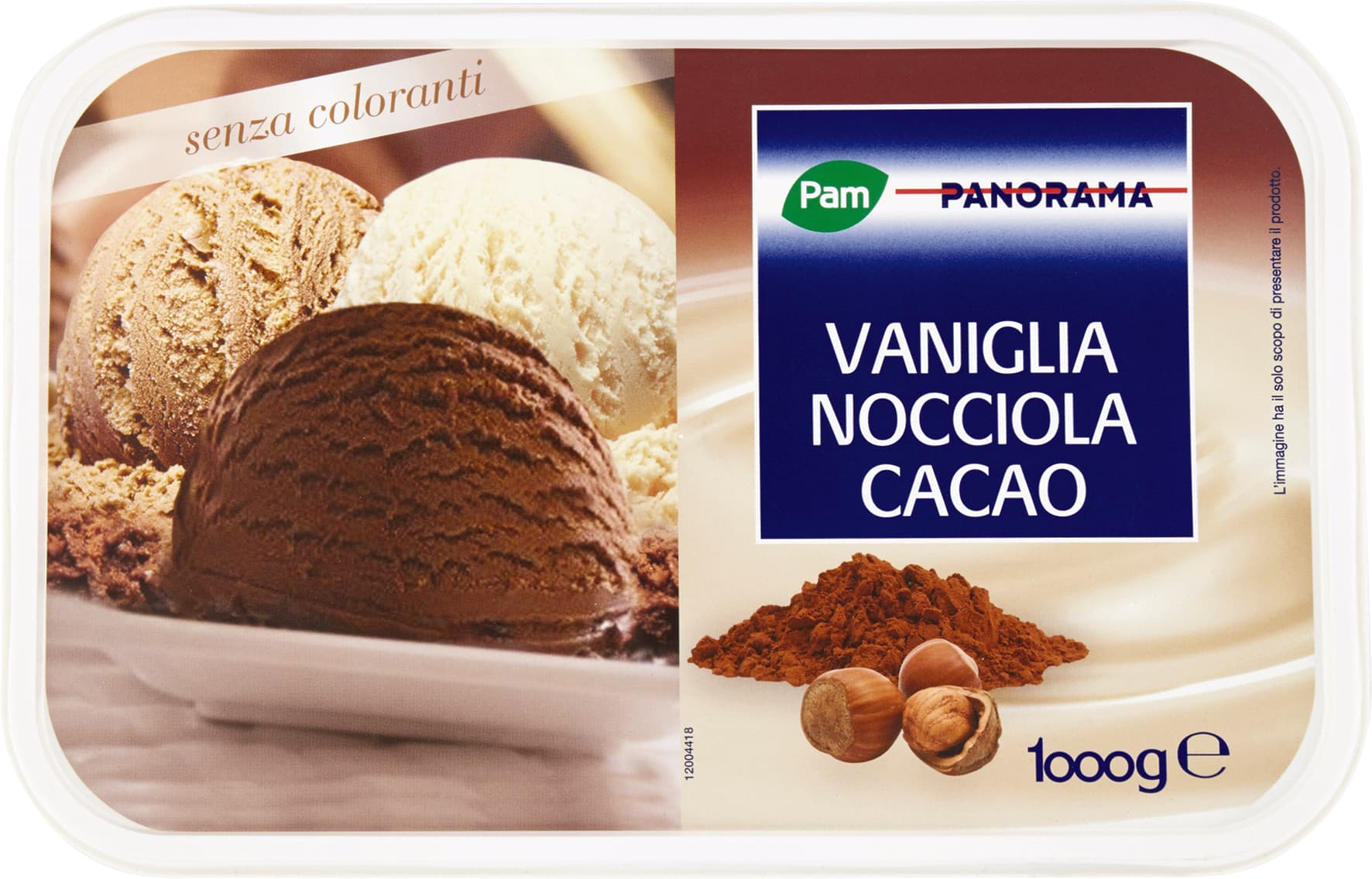 PAM PANORAMA Vaniglia Nocciola Cacao 1 kg – immagine 2