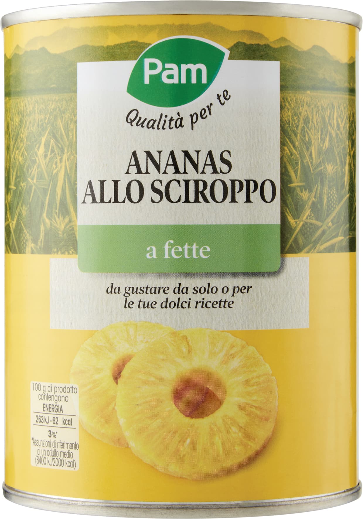 PAM Qualità per te Ananas a fette sciroppato 565 g – immagine 2