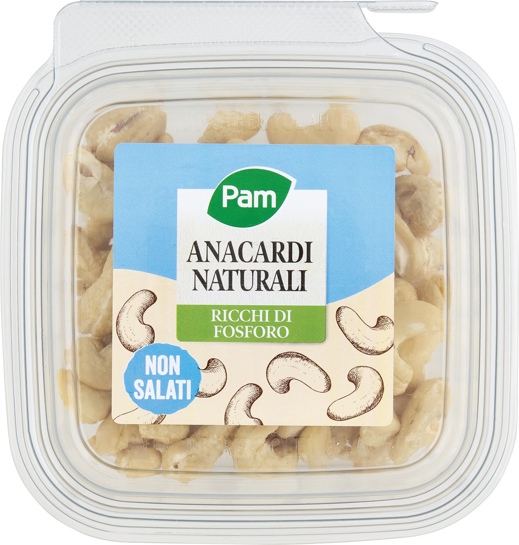 PAM Anacardi Naturali 70 g – immagine 2