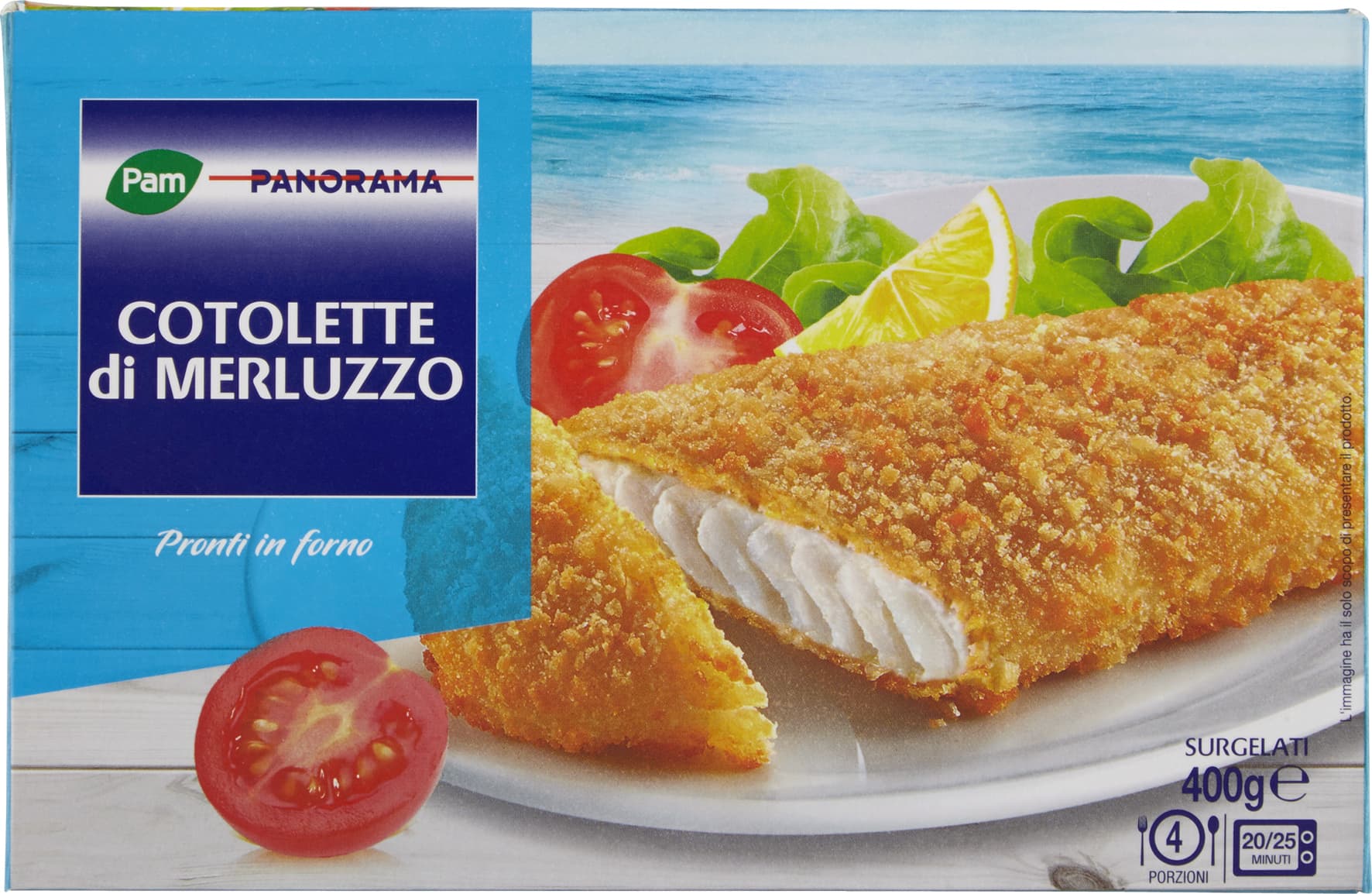 PAM PANORAMA Cotolette di Merluzzo Surgelate 400 g – immagine 2