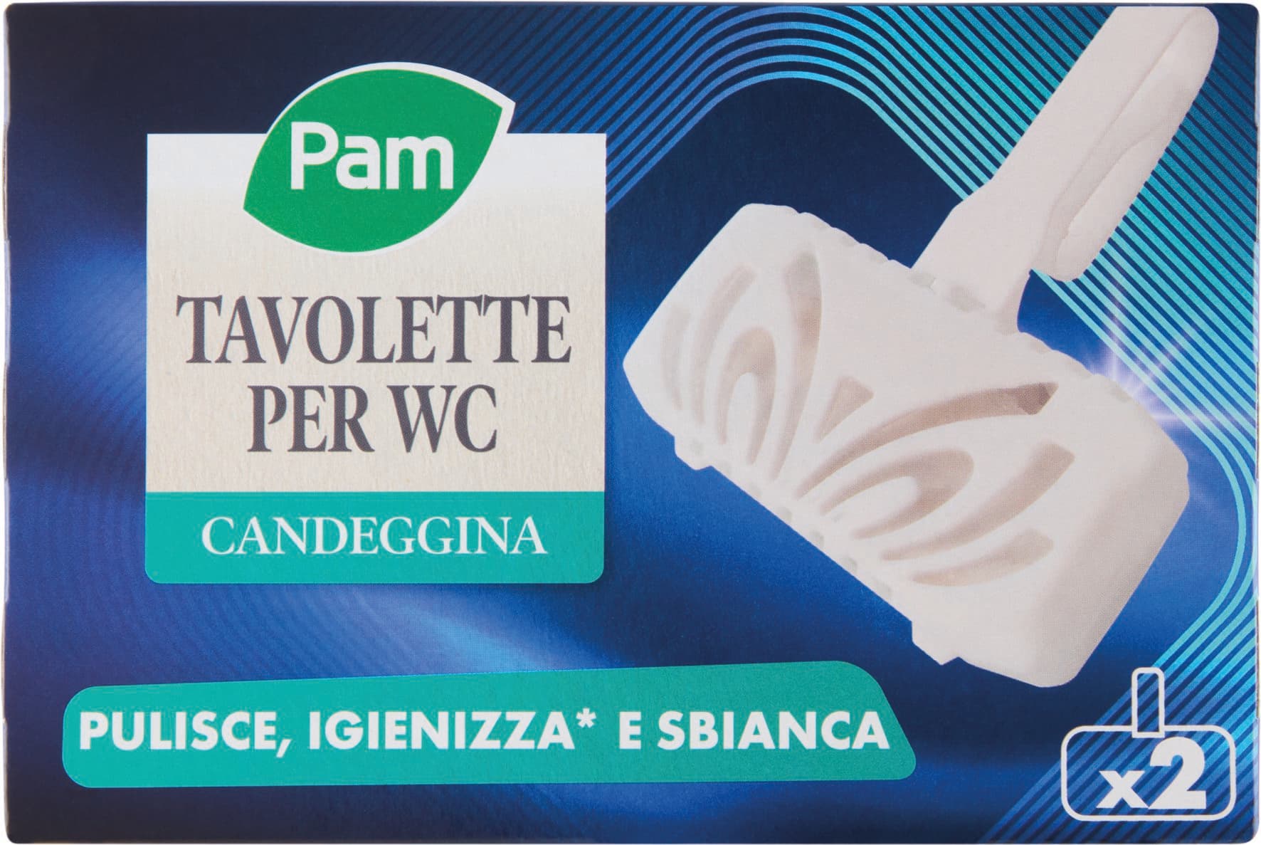 PAM PANORAMA Tavolette per WC con Candeggina 2 pz – immagine 2