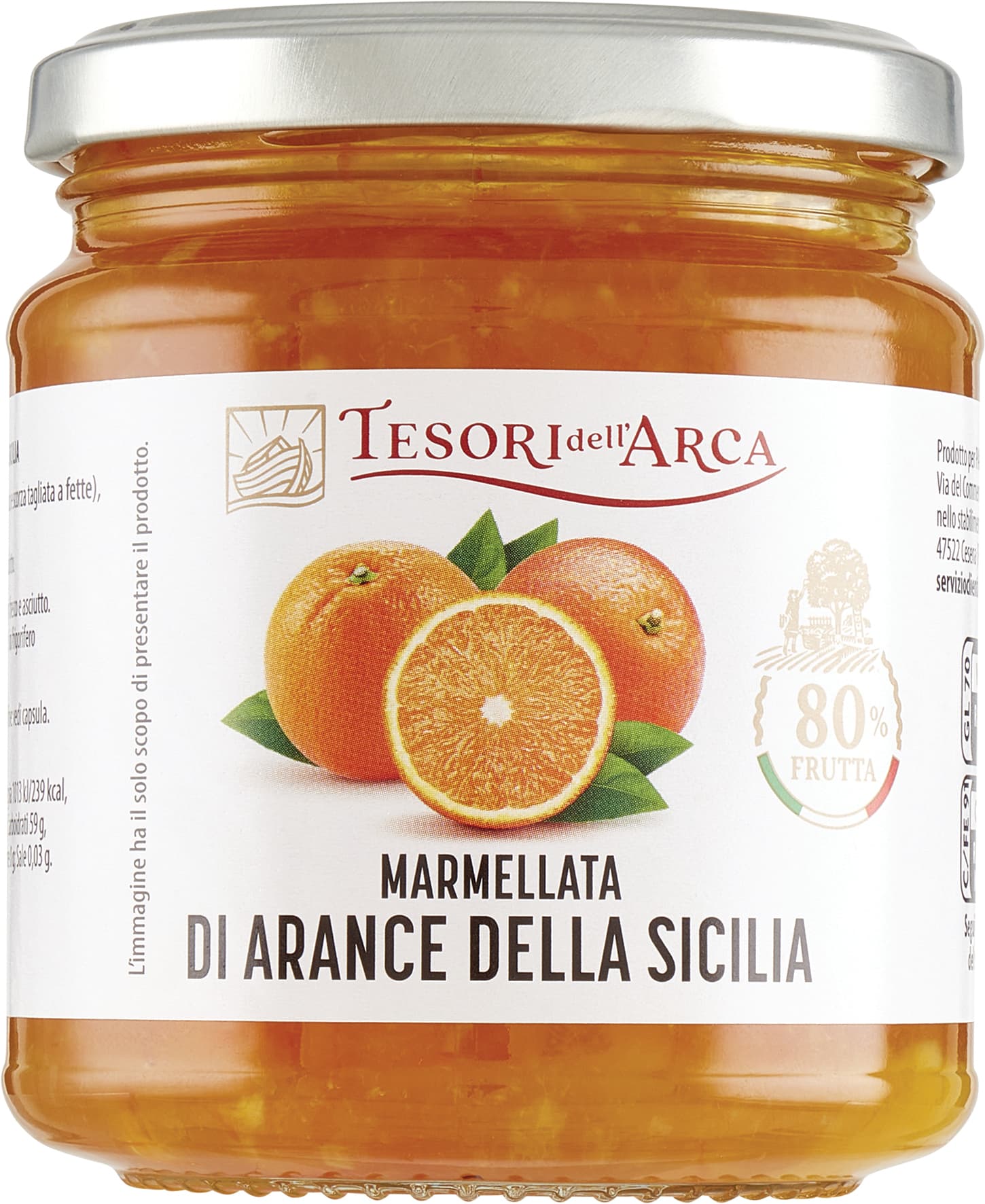 TESORI DELL'ARCA Marmellata di Arance della Sicilia 340 g – immagine 2