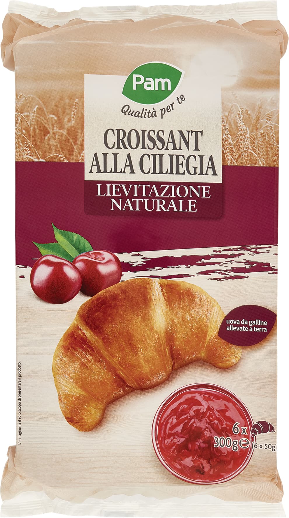 PAM Qualità per te Croissant alla Ciliegia 6 x 50 g – immagine 2