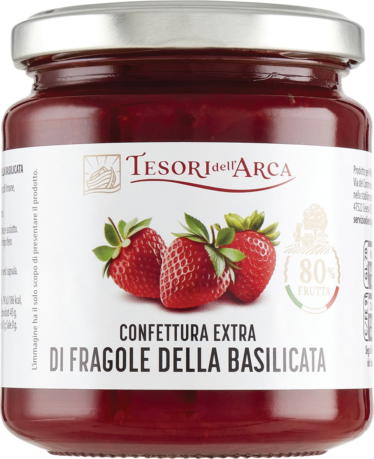 TESORI DELL'ARCA Confettura Extra di Fragole della Basilicata 340 g – immagine 2