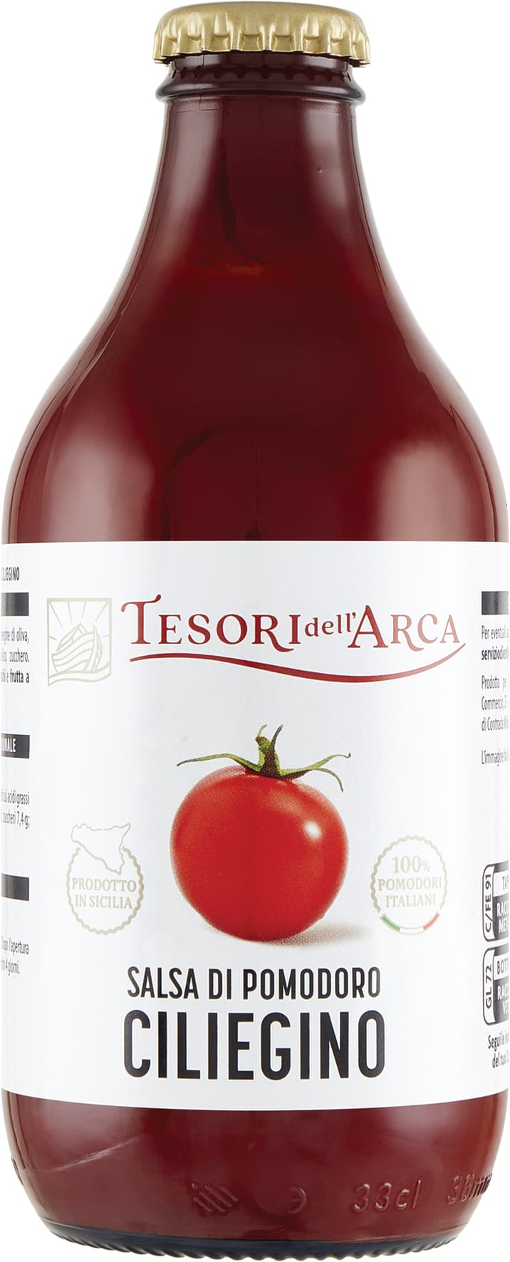 TESORI DELL'ARCA Salsa di Pomodoro Ciliegino 330 g – immagine 2