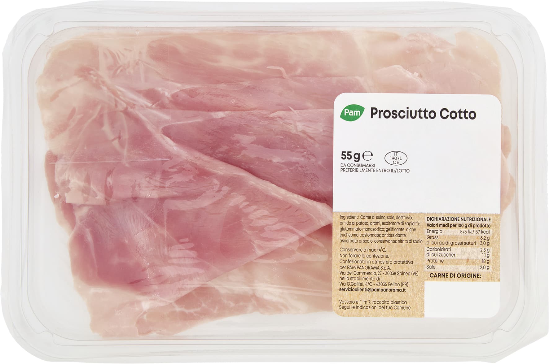 PAM Prosciutto Cotto 55 g – immagine 2