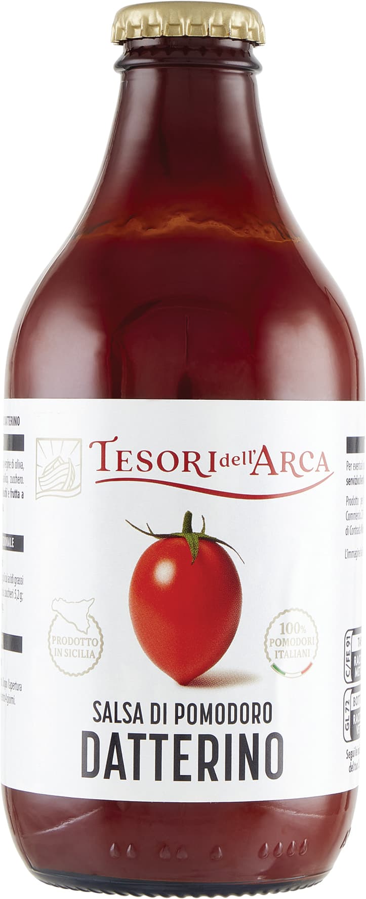 TESORI DELL'ARCA Salsa di Pomodoro Datterino 330 g – immagine 2