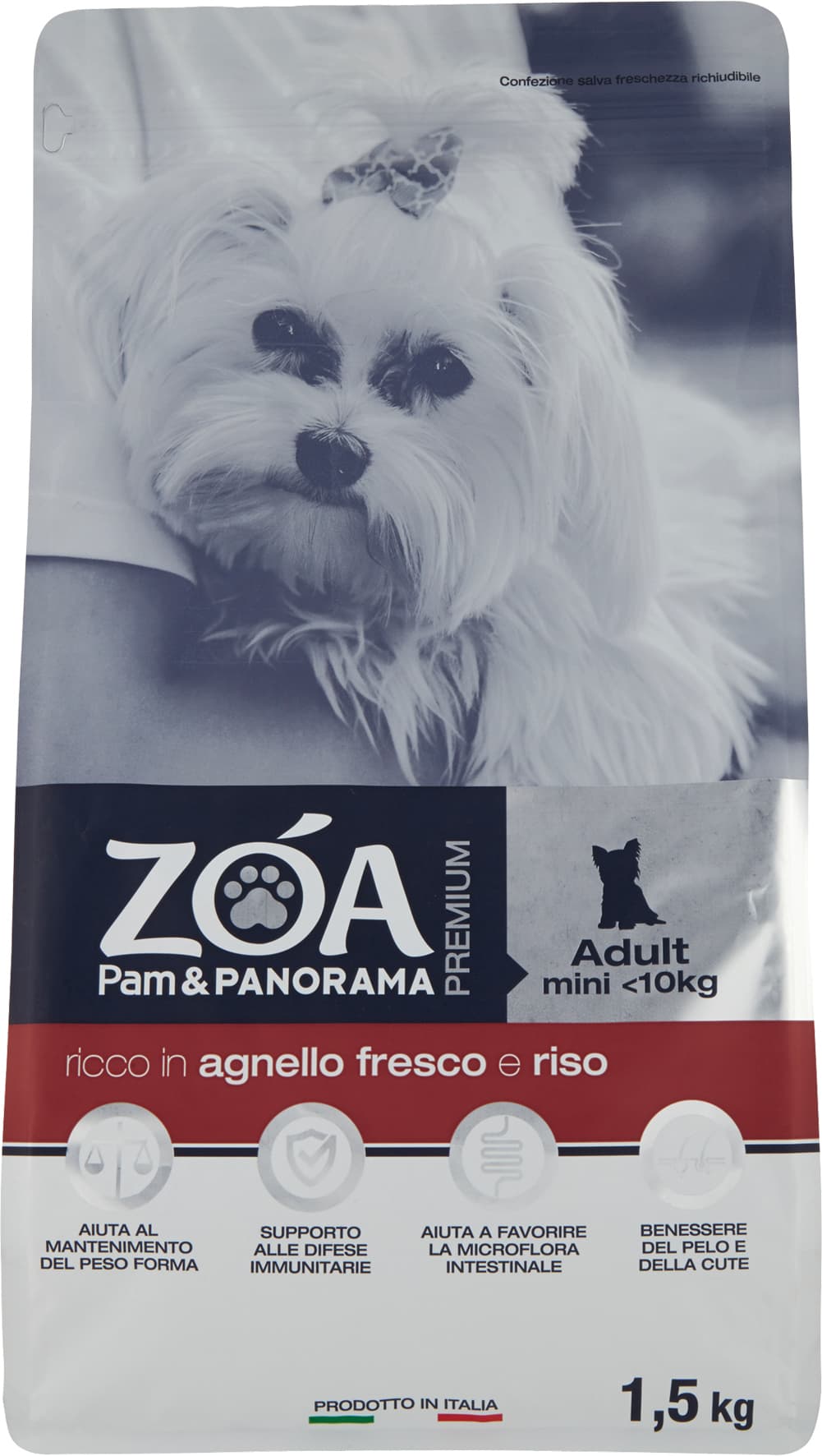 ZOA PREMIUM Adult mini <10kg ricco in agnello fresco e riso 1,5 kg – immagine 2