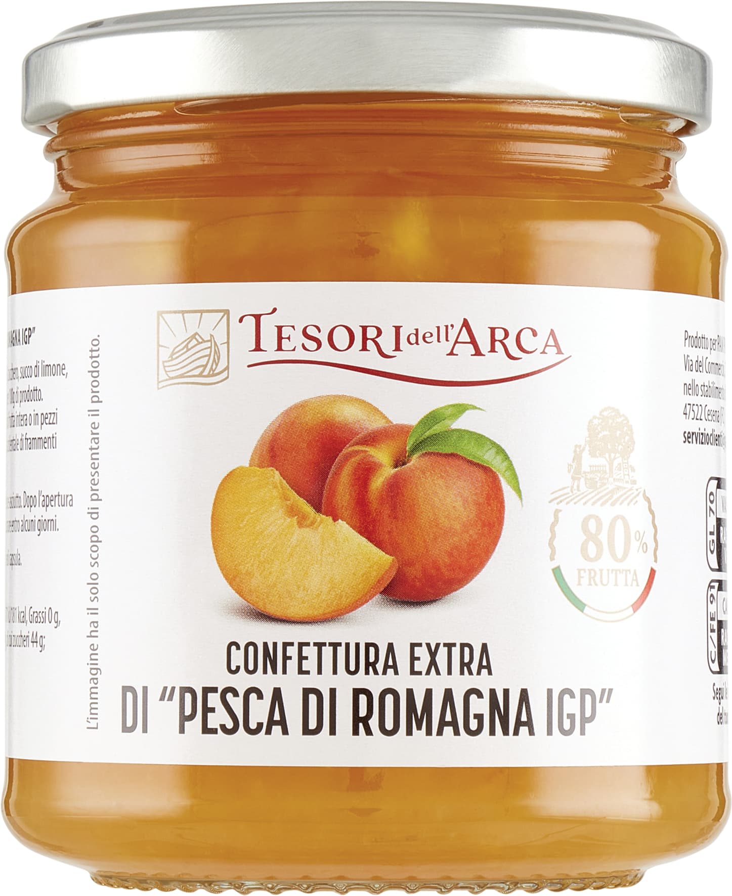 TESORI DELL'ARCA Confettura Extra di "Pesca di Romagna IGP" 340 g – immagine 2