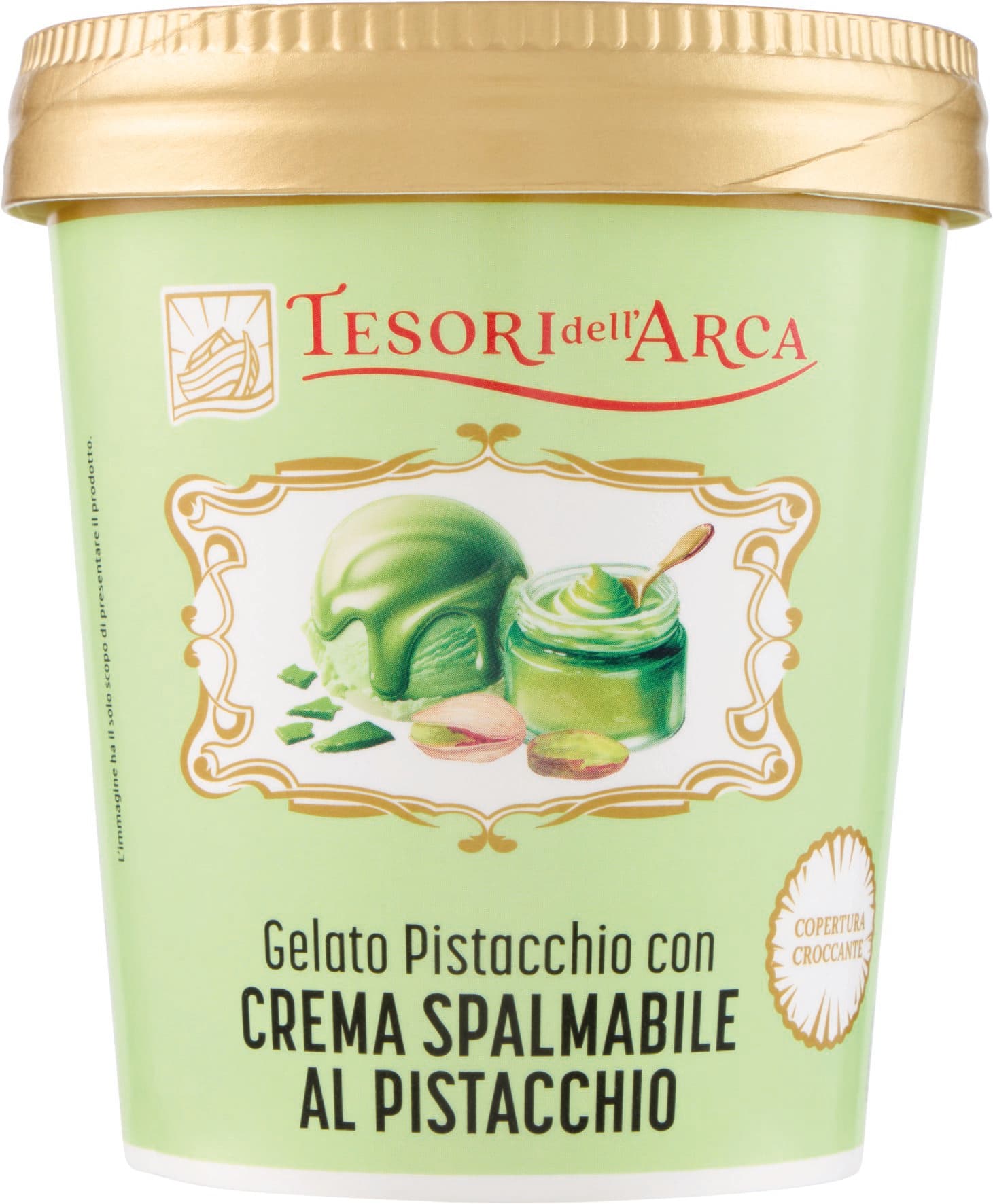 TESORI DELL'ARCA Gelato Pistacchio con Crema Spalmabile al Pistacchio 230 g – immagine 2