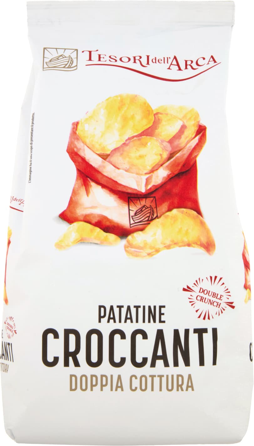 TESORI DELL'ARCA Patatine Croccanti Doppia Cottura 130 g – immagine 2