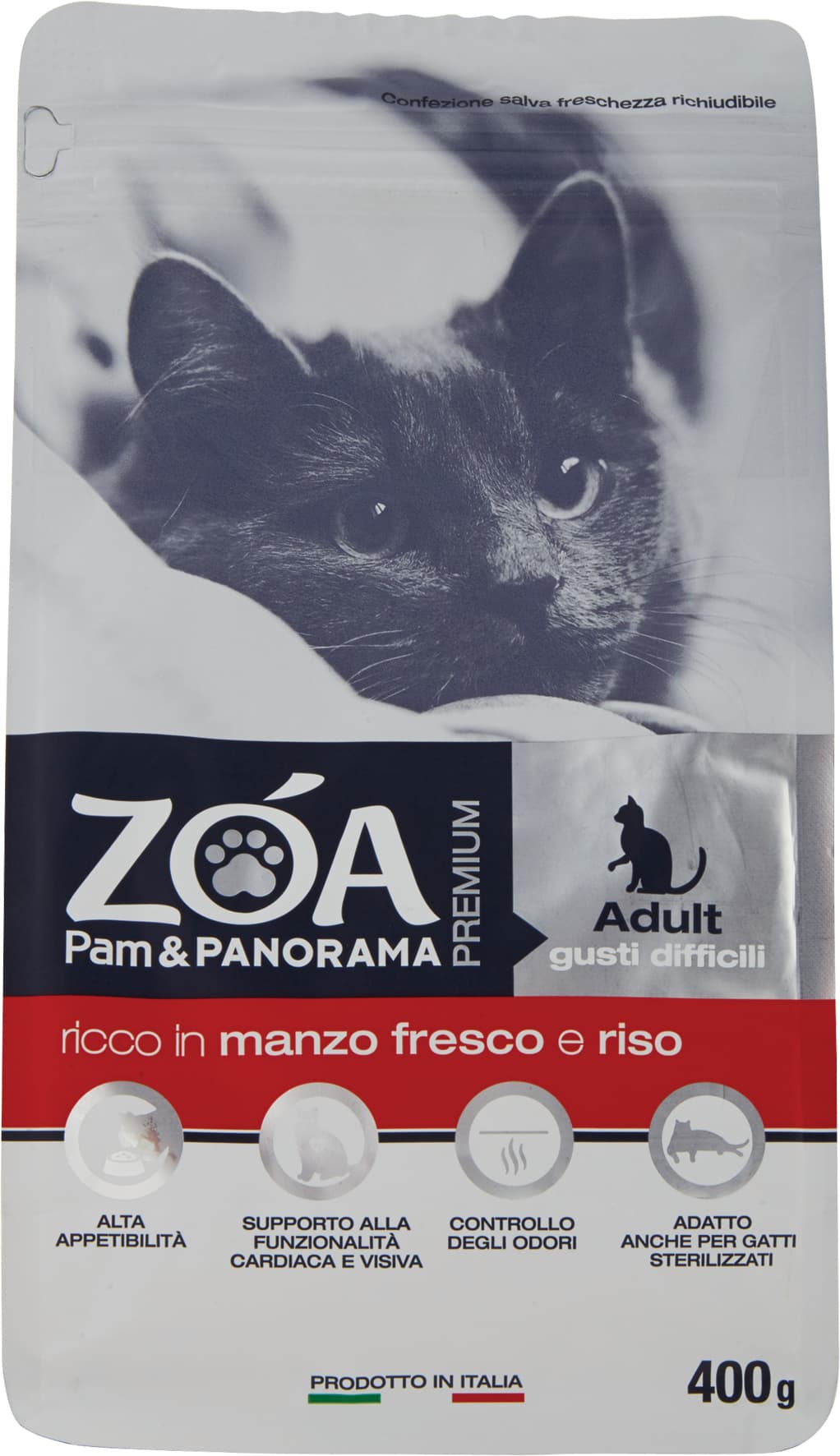 ZOA PREMIUM Adult gusti difficili ricco in manzo fresco e riso 400 g – immagine 2