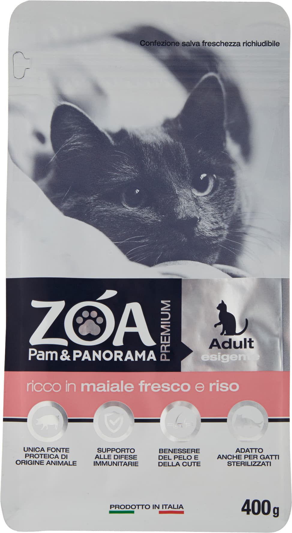 ZOA PREMIUM Adult esigente ricco in maiale fresco e riso 400 g – immagine 2