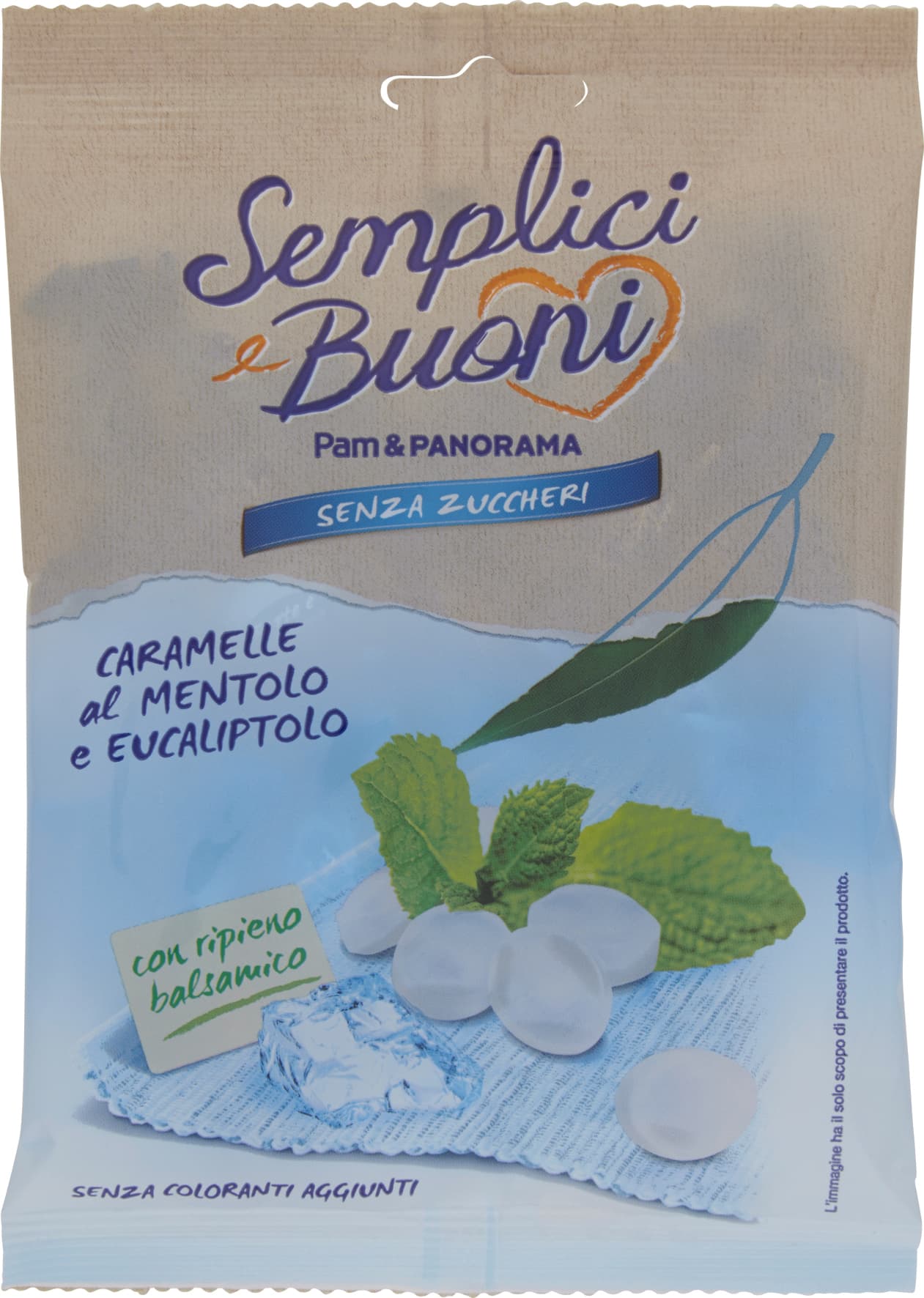 SEMPLICI E BUONI Senza Zuccheri Caramelle al Mentolo e Eucalipto 70 g – immagine 2