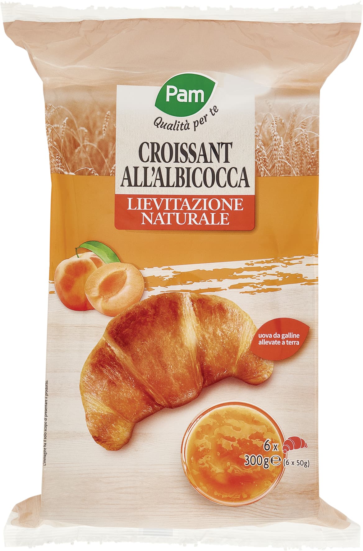 PAM Qualità per te Croissant all'Albicocca 6 x 50 g – immagine 2