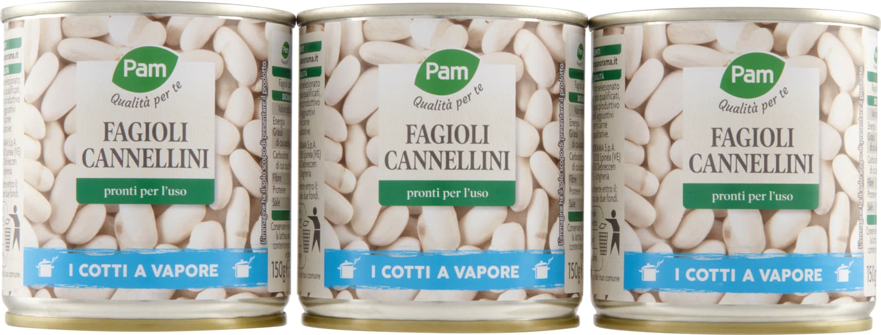 PAM PANORAMA Fagioli Cannellini 150g x 3 – immagine 2