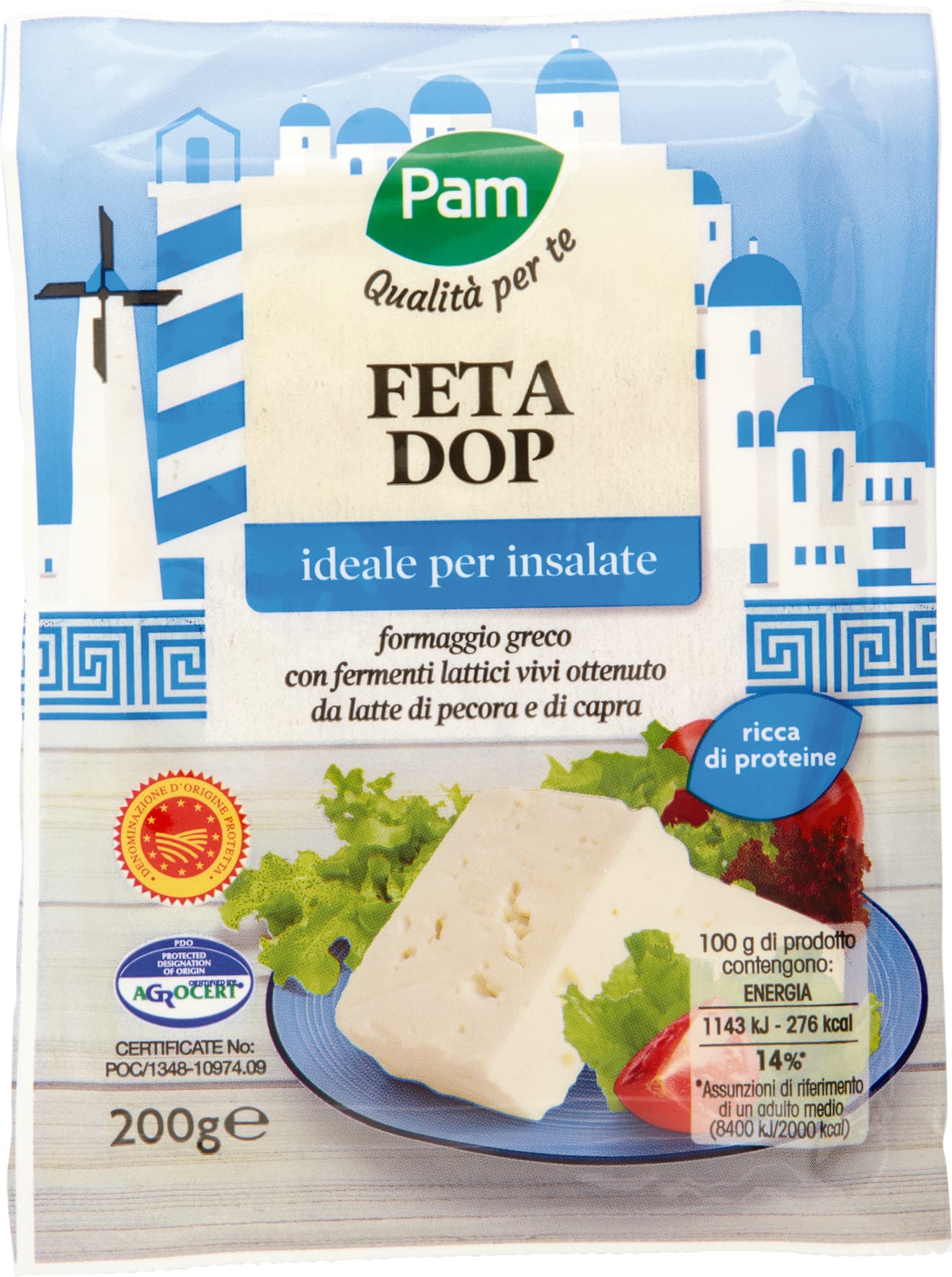 PAM Qualità per te Feta DOP 200 g – immagine 2