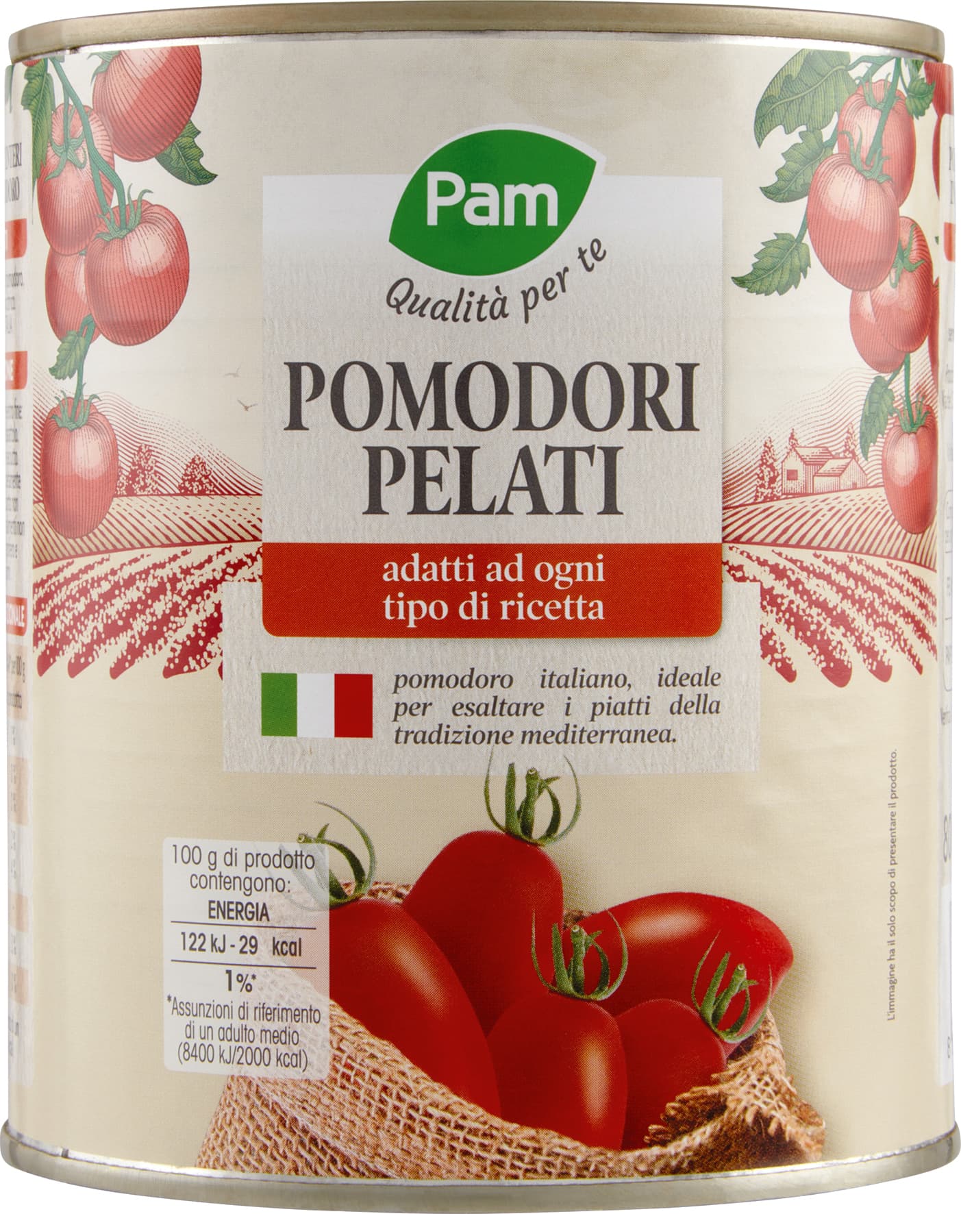PAM PANORAMA Pomodori Pelati Interi 800 g – immagine 2