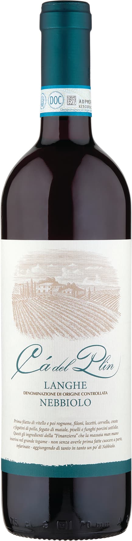 Cà del Plin Langhe DOC Nebbiolo 75 cl – immagine 2