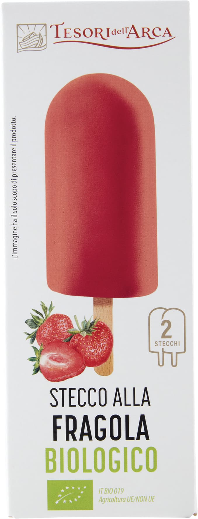 TESORI DELL'ARCA Stecco alla Fragola Biologico 2 x 70 g – immagine 2