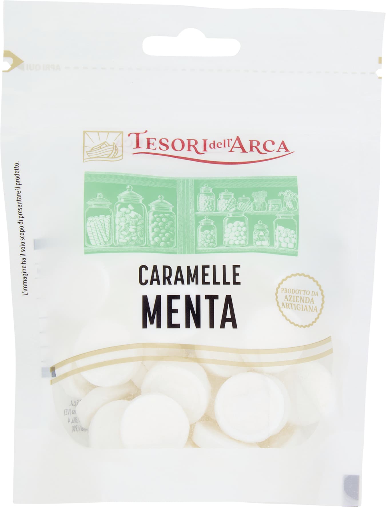 TESORI DELL'ARCA Caramelle Menta 80 g – immagine 2