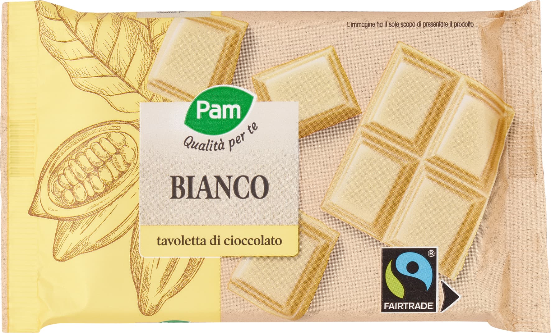 PAM Qualità per te Bianco tavoletta di cioccolato 100 g – immagine 2
