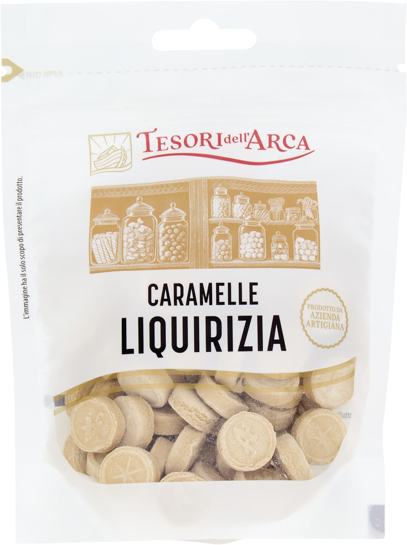 TESORI DELL'ARCA Caramelle Liquirizia 80 g – immagine 2
