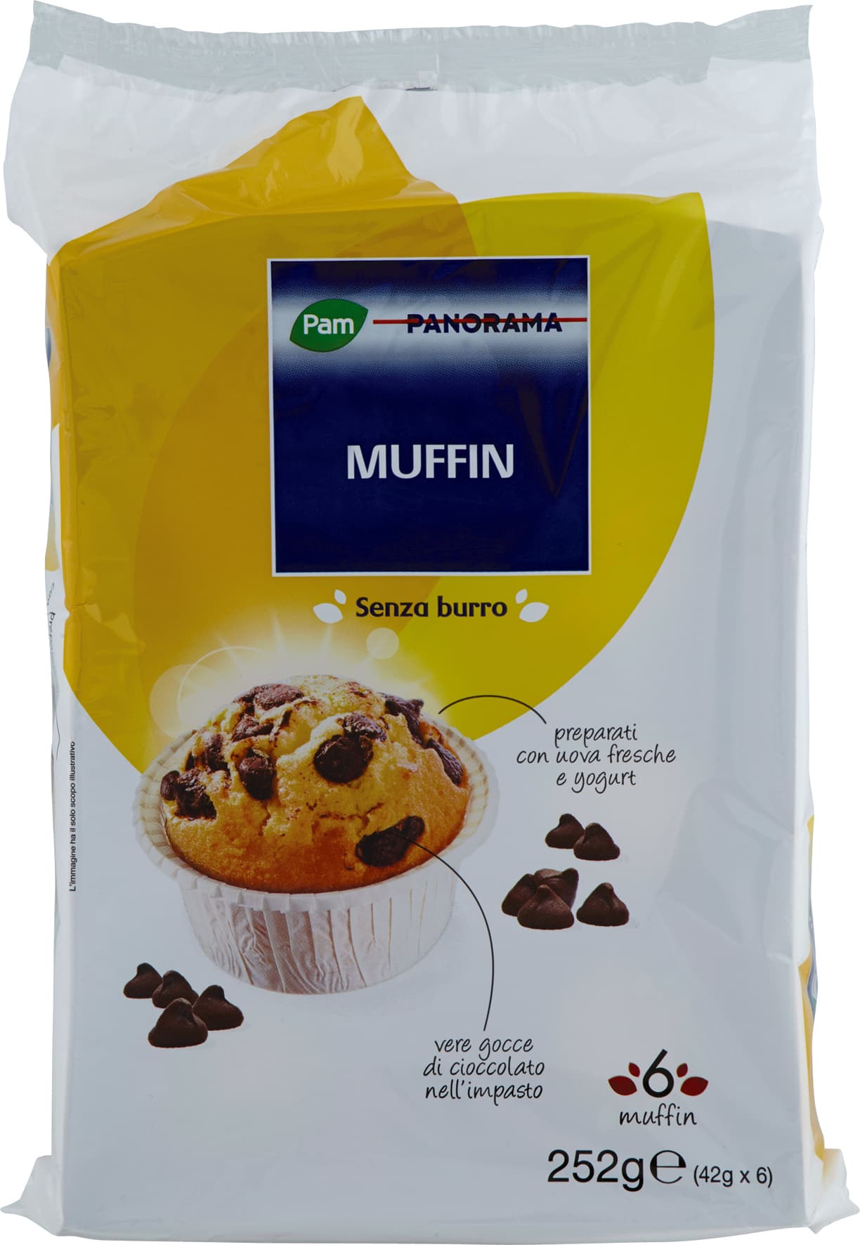 PAM PANORAMA Muffin 252g (42g x 6) – immagine 2