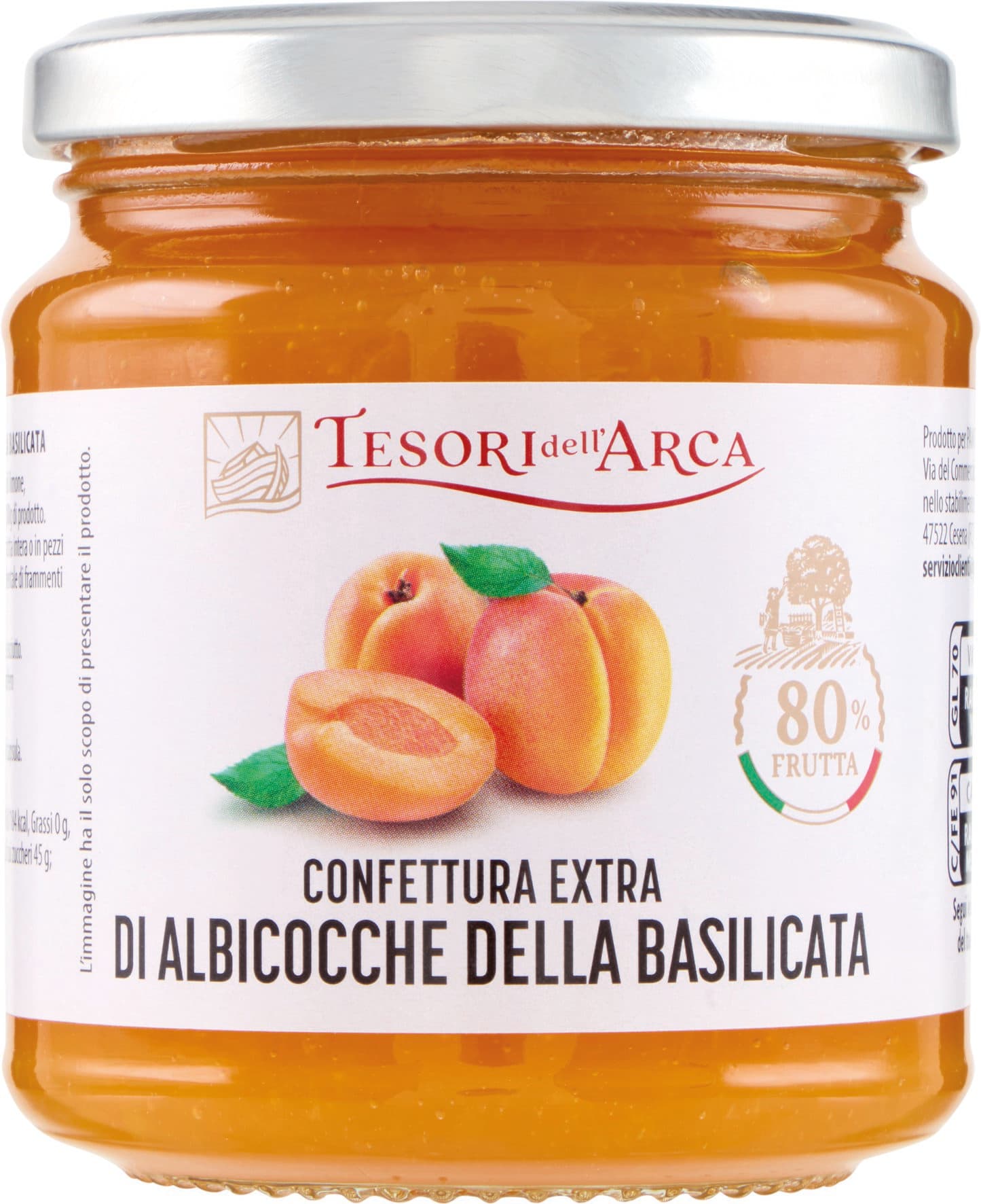 TESORI DELL'ARCA Confettura Extra di Albicocche della Basilicata 340 g – immagine 2