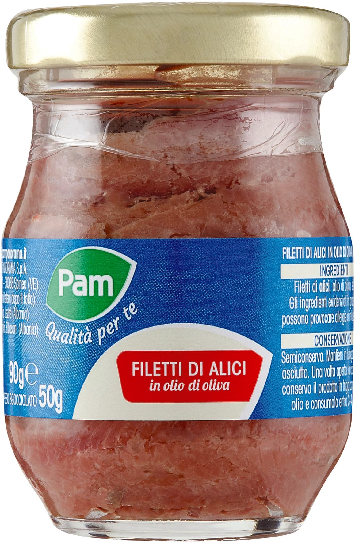 PAM PANORAMA Filetti di Alici in olio d'oliva 90 g – immagine 2