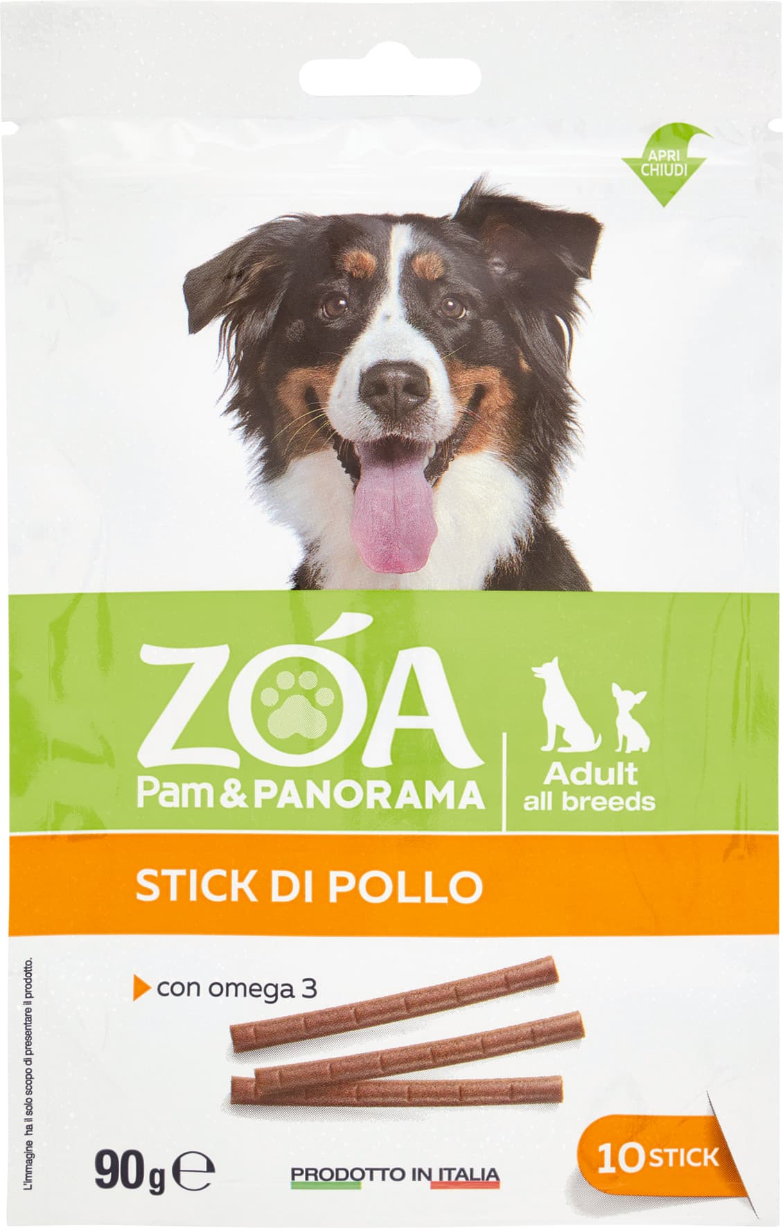 Giuntini Crancy DogSticks Snack quotidiano Pollo Omega3 x10 90 g – immagine 2