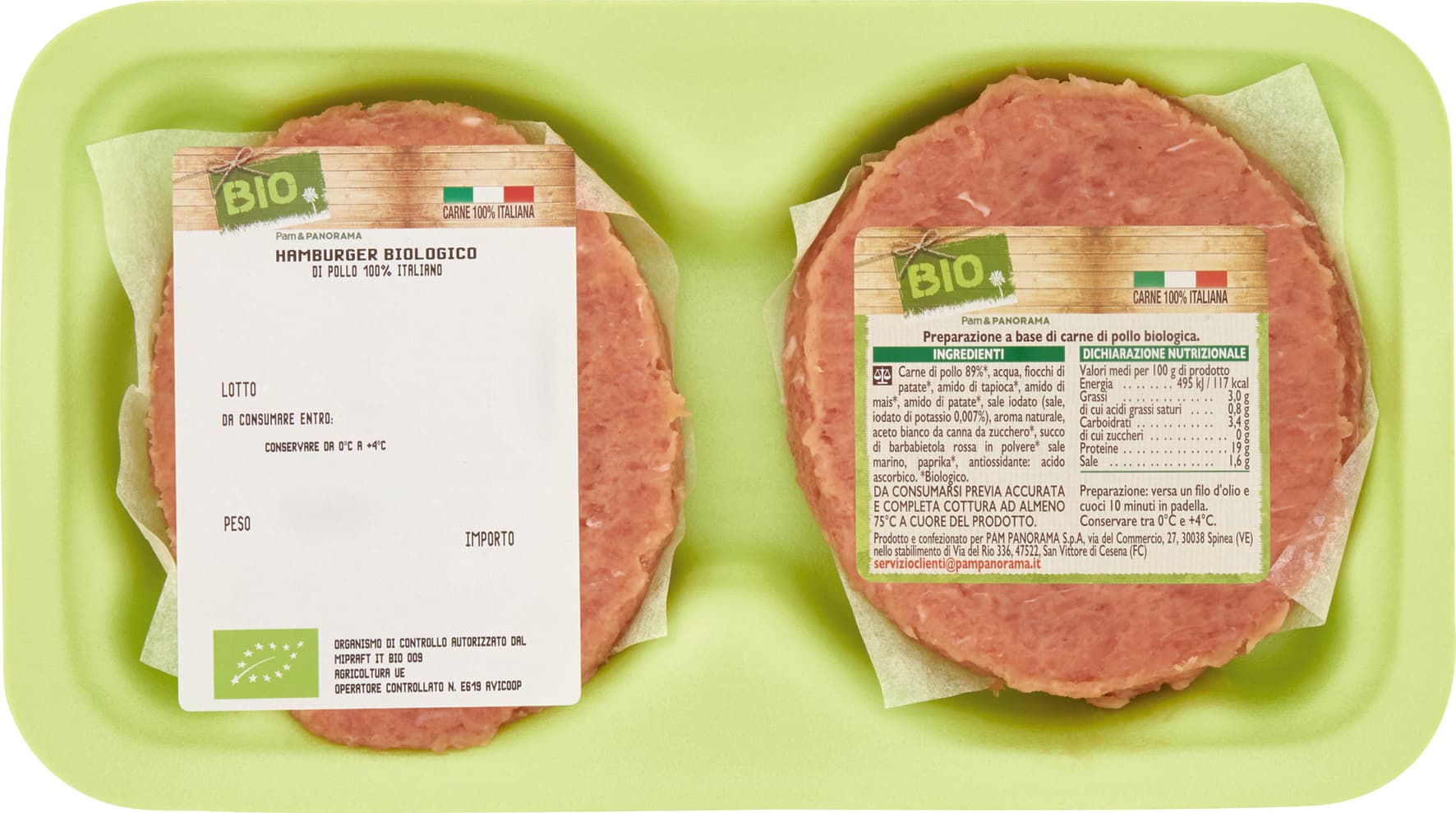 BIO Hamburger Biologico 0,204 kg – immagine 2