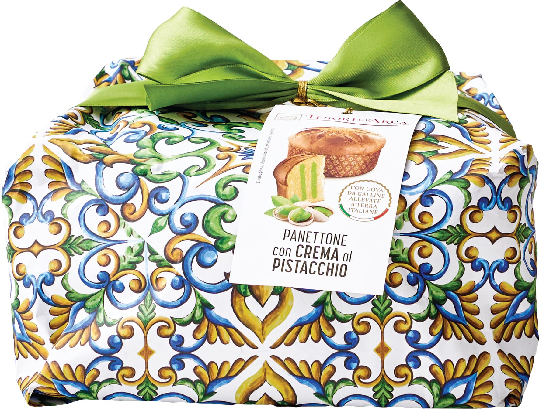 TESORI DELL'ARCA Panettone con Crema al Pistacchio 1000 g – immagine 2