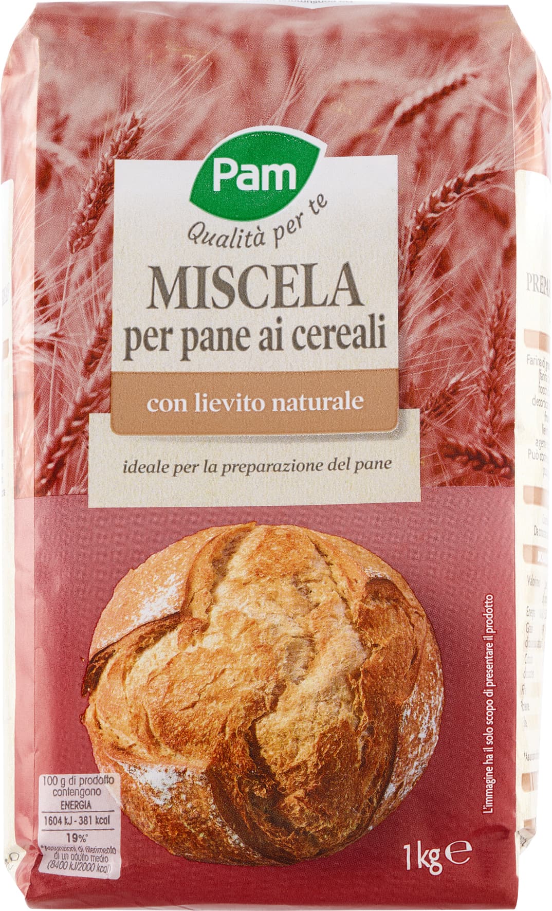 PAM PANORAMA Miscela per Pane ai Cereali 1 kg – immagine 2