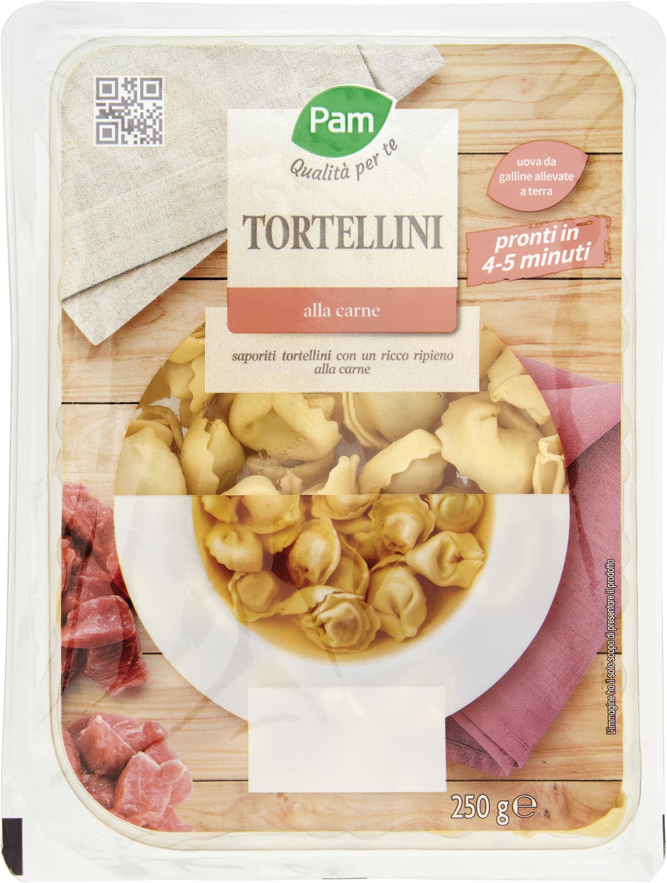 PAM Qualità per te Tortellini alla carne 250 g – immagine 2