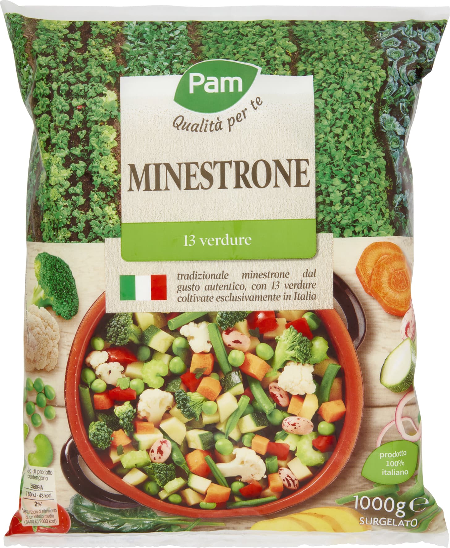 PAM PANORAMA Minestrone surgelato 1 kg – immagine 2